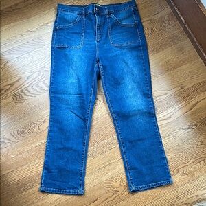 Nicole by Nicole Miller Blue Ankle Cropped Jeans